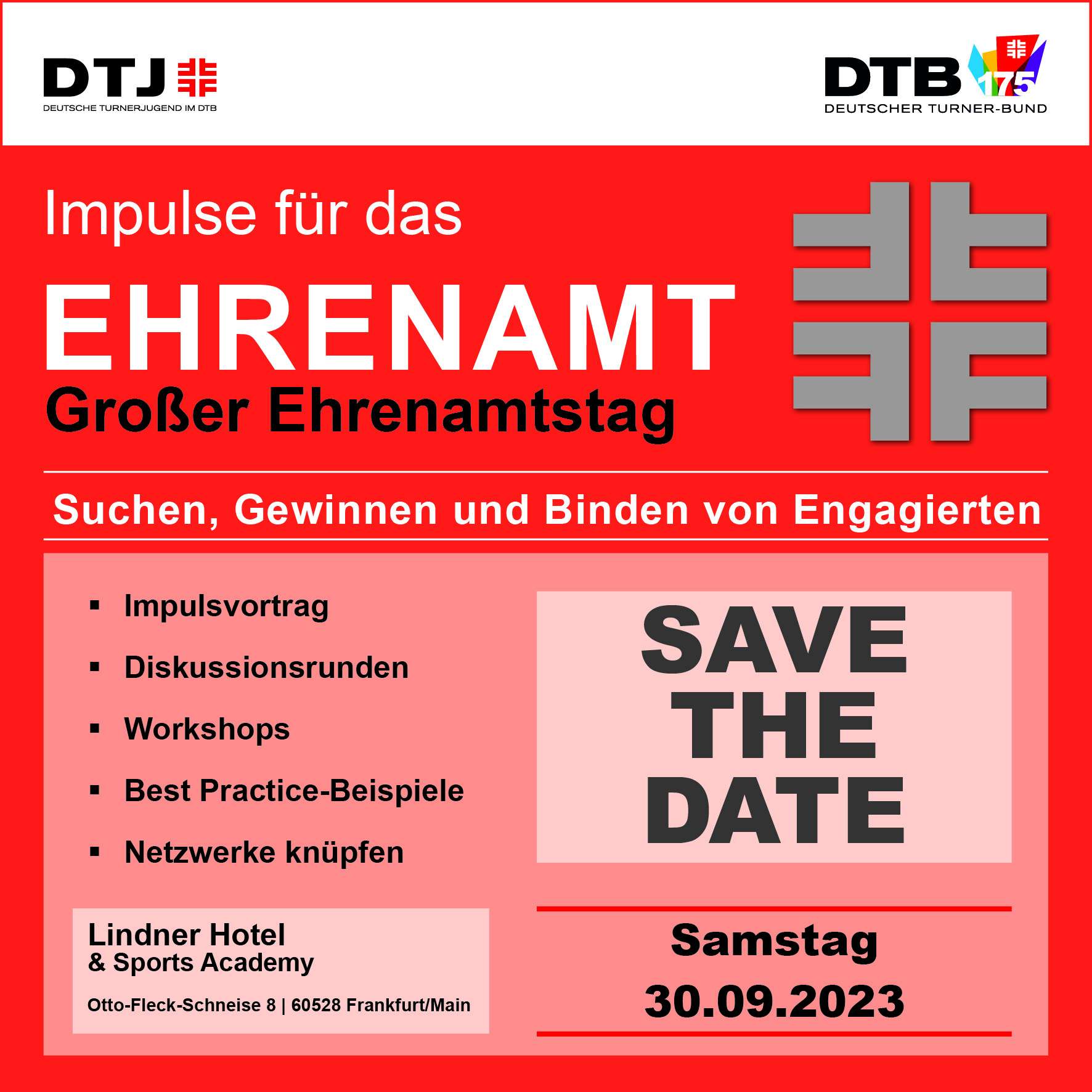 Ehrenamtstag DTB Und DTJ Save The Date 2023